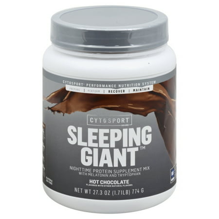 Muscle Milk Pro Series Sleeping Giant Protein Powder Supplement, Hot Chocolate, 1.71 Pound, 18 Servings, 30g Protein, Overnight Muscle Recovery, 1g Sugar, Melatonin, Tryptophan, Packaging May Vary (B07CT2JNNN) - 660726791400