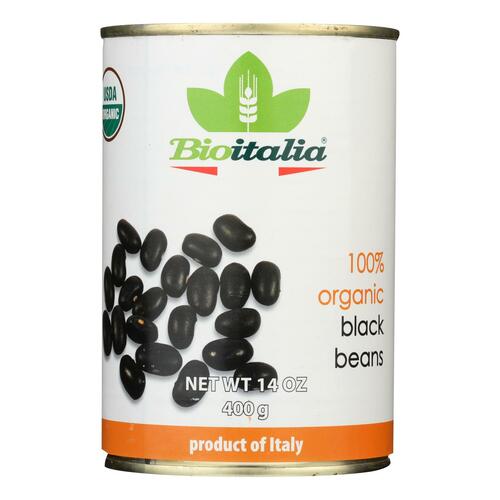 Bioitalia Black Beans - Case Of 12 - 14 Oz. - 661475004575