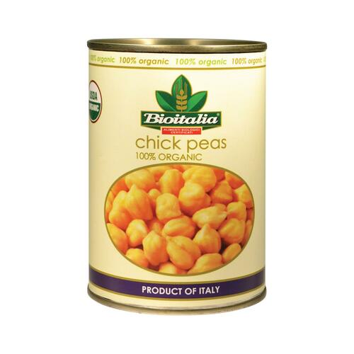 Bioitalia Organic Beans - Chick Peas - Case Of 12 - 14 Oz. - 0661475114427
