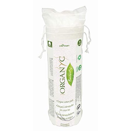 Organyc 100% Organic Cotton Rounds - Biodegradable Cotton, Chemical Free, For Sensitive Skin (70 count) - Daily Cosmetics. Beauty and Personal Care - 663751574130