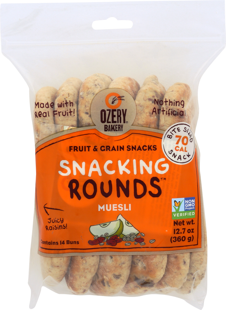 OZERY BAKERY: Snacking Rounds Muesli, 12.7 oz - 0664164101852