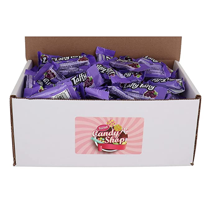  Laffy Taffy Mini Candy in Box, 2lb (Individually Wrapped) (Grape)  - 664213692706