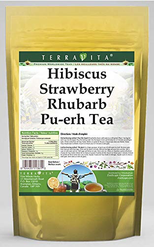  Hibiscus Strawberry Rhubarb Pu-erh Tea (50 tea bags, ZIN - 664435396536