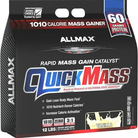 AllMax Quick Mass Vanilla 12 Lb - 665553226125