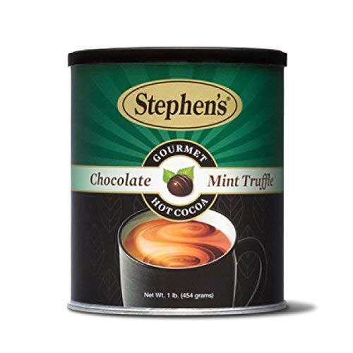 Stephen's Gourmet Hot Cocoa, Chocolate Mint Truffle - 1lb. Canister (Pack of 1) - 665609396796