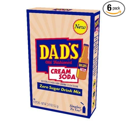  Dad's Old Fashion Cream Soda Singles To Go Drink Mix, 0.47 OZ, 6 CT (6)  - 665609470120