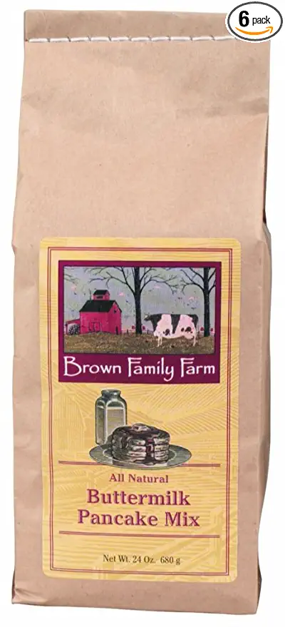  Brown Family Farm Buttermilk Pancake Mix, 24-Ounce (Pack of 6)  - 667295951242