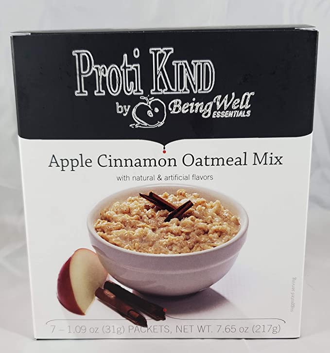 Apple Cinnamon Protein Oatmeal - Low Cal/Low Carb/Low Sugar/Weight Loss - 6ct. - 669543994742