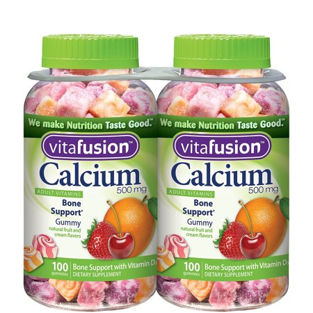 Vitafusion Calcium Gummies, 500 mg (2 Pack, 200 ct.) - 670628020072