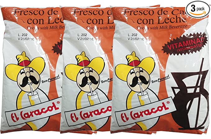  Fresco De Cacao Con Leche (Typical Nicaraguan Beverages) (400g) (3 Pack)  - 671485090017