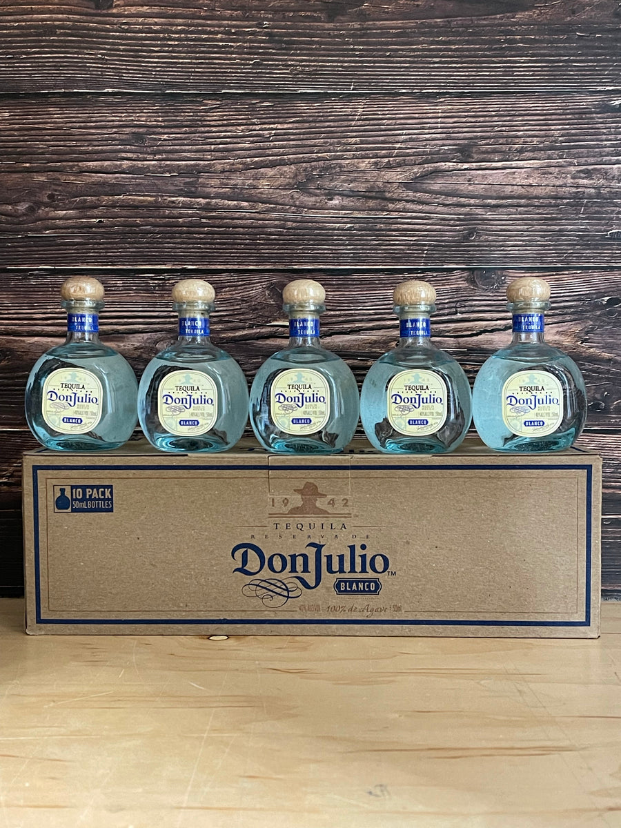 Don Julio Blanco Tequila (10 x 50ML Shots Sleeve) - 674545200548