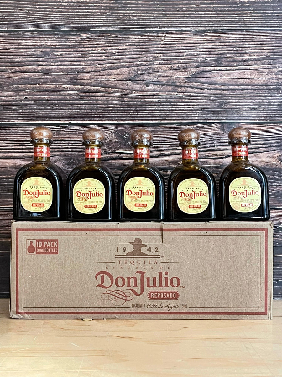 Don Julio Reposado Tequila (10 x 50ML Shots Sleeve) - 674545200555