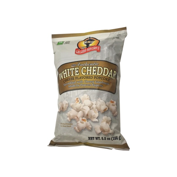 GASLAMP POPCORN: White Cheddar Popcorn, 5.5 oz - 0675260108713