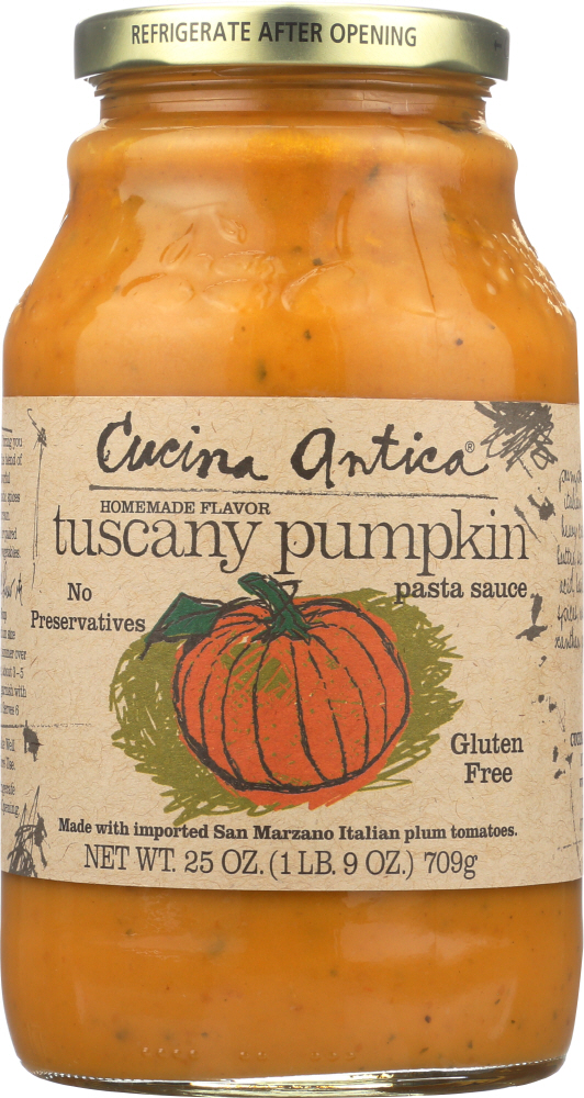 CUCINA ANTICA: Pasta Sauce Tuscany Pumpkin, 25 oz - 0677294991200