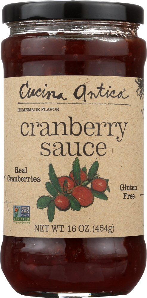 CUCINA ANTICA: Cranberry Sauce, 16 oz - 0677294993105