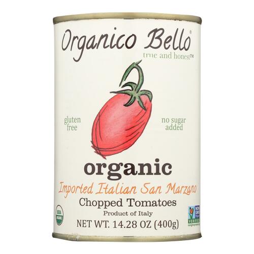 Organico Bello Tomatoes - Organic - Chopped - Case Of 12 - 14.28 Oz - 0677294998186