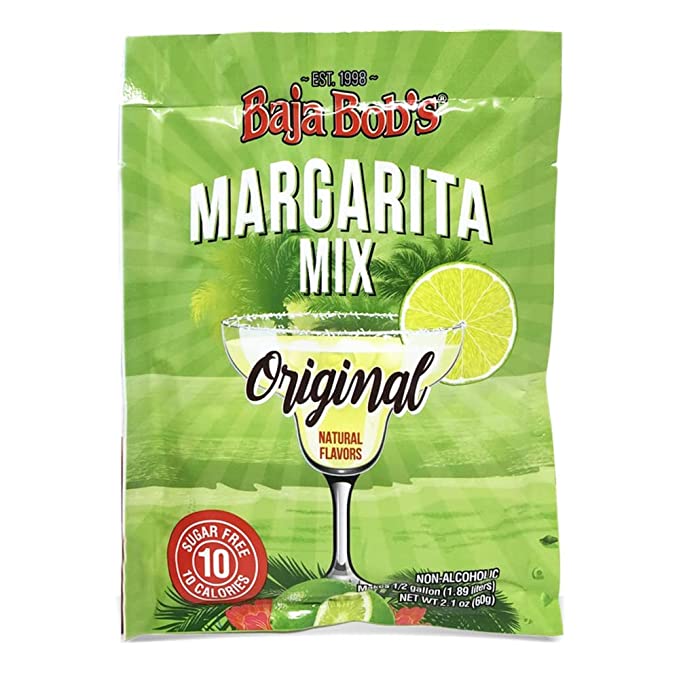  Margarita Mix Original Flavor 60g Packets - Sugar Free Cocktail Mixer - Keto Friendly - Low Calorie - Low Carb - Non Alcoholic Spirits, Liquor or Margarita Mix  - 677304995013