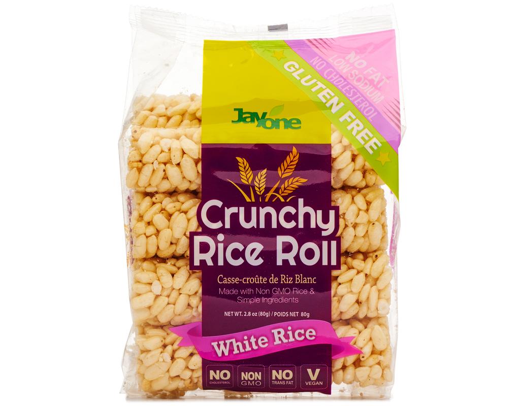 JAYONE: Crunchy Rice Roll White Rice, 4 pk - 0678108204080