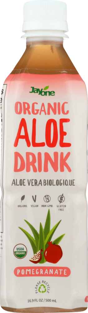 JAYONE: Pomegranate Aloe Pulp Juice with Vitamin C, 16.9 oz - 0678108404534