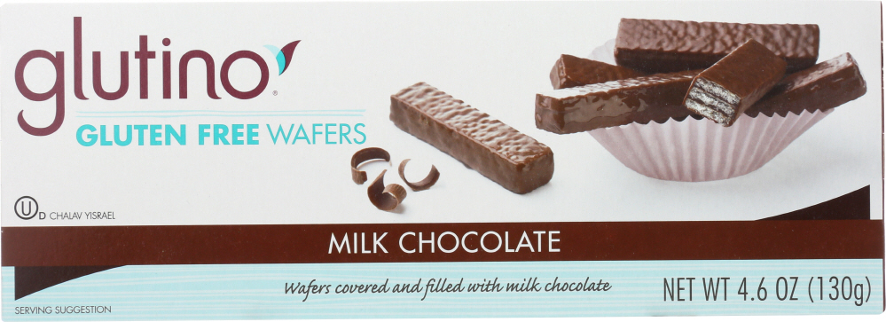 Glutino, Gluten Free Wafers, Milk Chocolate - 678523010402