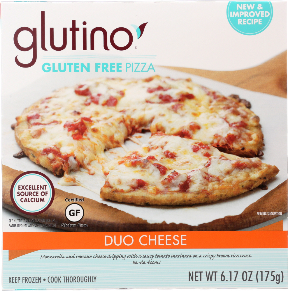 GLUTINO: Duo Cheese Pizza, 6.2 oz - 0678523010624