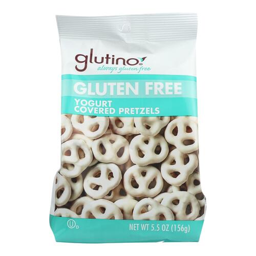 Glutino Peppermint Pretzels - Yogurt - Case Of 12 - 5.5 Oz. - yogurt