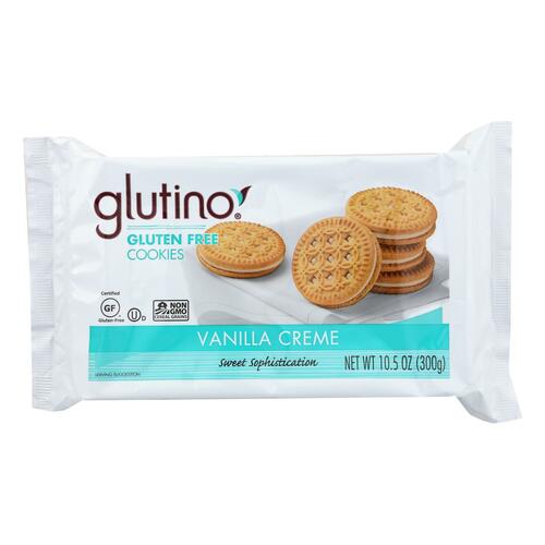 Glutino Creme Cookies - Vanilla - Case Of 12 - 10.5 Oz. - 678523070314