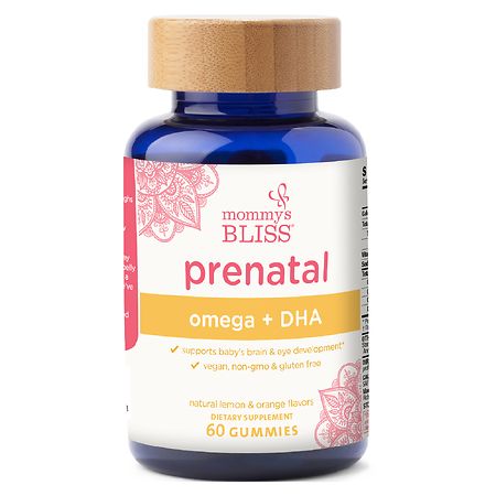 Mommy s Bliss Prenatal Omega + DHA Natural Lemon & Orange 60 Gummies - 679234106323