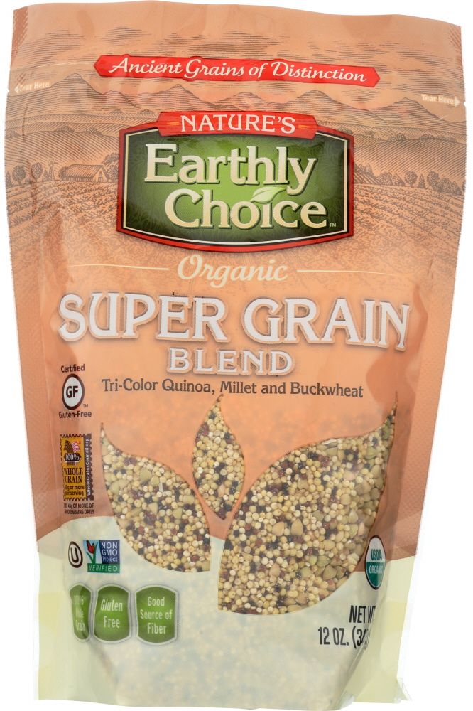 NATURES EARTHLY CHOICE: Super Grain Blend Organic, 12 oz - 0679948100235
