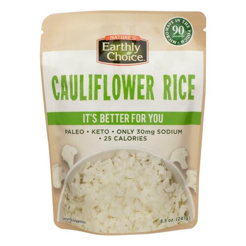 NATURES EARTHLY CHOICE: Cauliflower Rice, 8.5 oz - 0679948101232