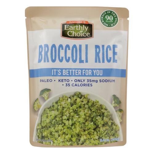 NATURES EARTHLY CHOICE: Broccoli Rice, 8.5 oz - 0679948101249