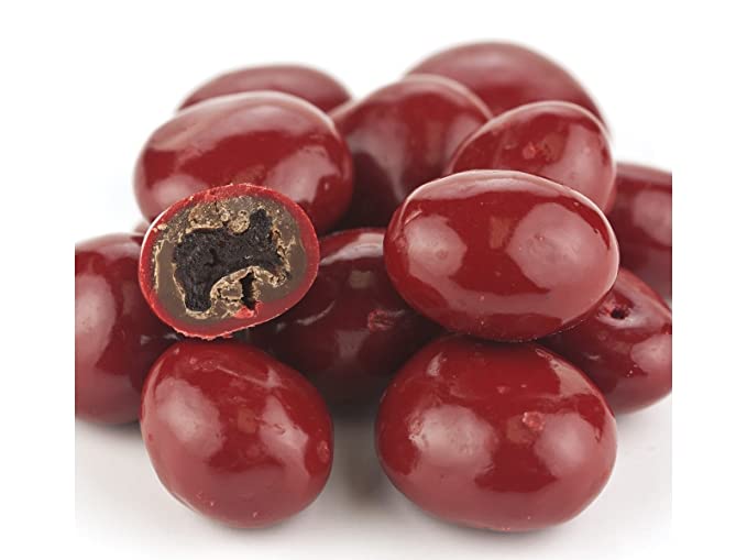 Red Chocolate Covered Dried Cherries 2 pounds - 680034083028