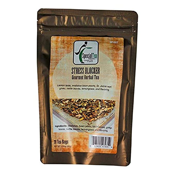  Special Tea Stress Blocker Herbal Tea, 1.41 Ounce  - 680044807676