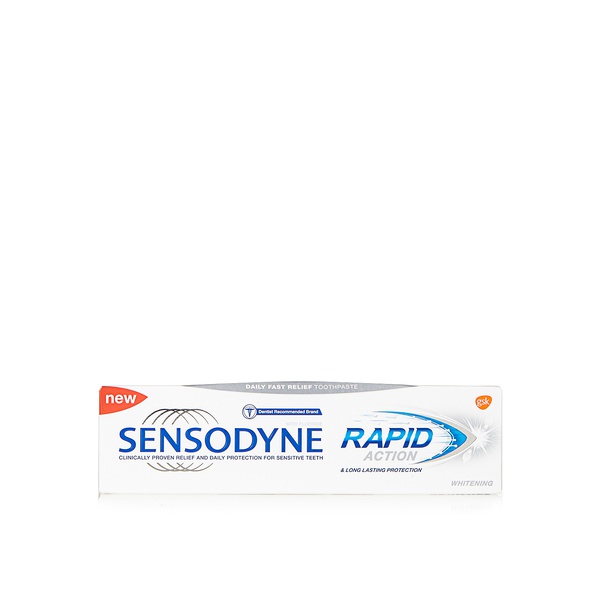 Sensodyne rapid action whitening toothpaste 75ml - Waitrose UAE & Partners - 6805699955525