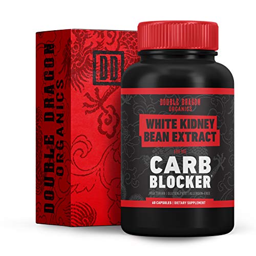 White Kidney Bean Extract - 100% Pure Carb Blocker - Keto Carb Blocker- Double Dragon Organics (60 Caps / 600MG) - 680599258121