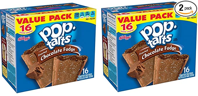 Pop Tarts Frosted Chocolate Fudge 32 Count Pastries, 58.6 Oz (3 Lb 10.6 Oz) - 680709300245