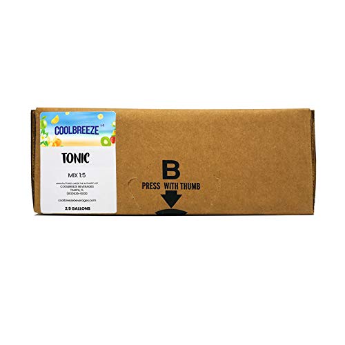  Coolbreeze Beverages Premium Soda Flavor Syrup Concentrate - 2.5 Gallon BIB Bag In Box - Tonic  - 682858372258