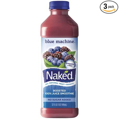  NAKED FRUIT JUICE BLUE MACHINE SMOOTHIE 15.2 OZ PACK OF 3  - 683143278781