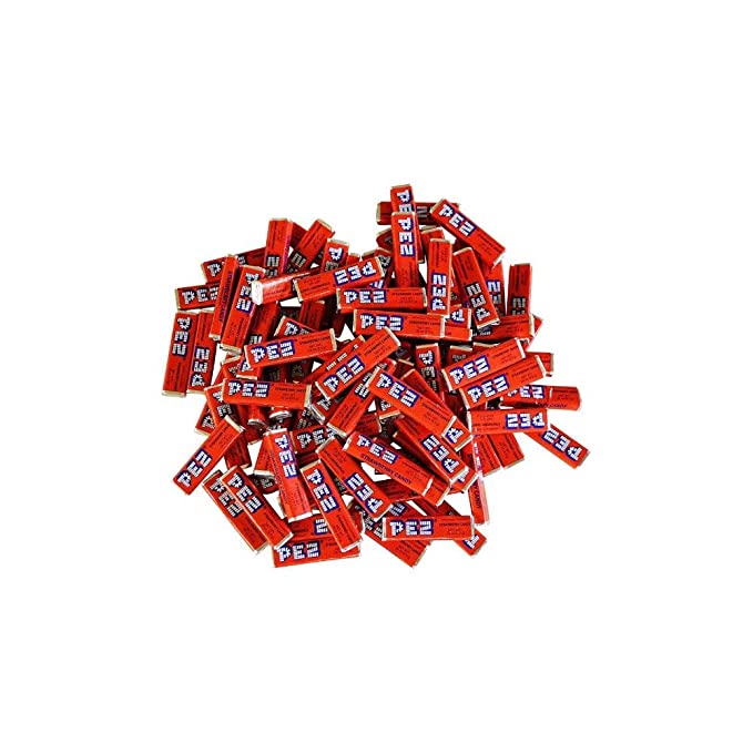  Pez Candy Single Flavor 2 Lb Bulk Bag (Strawberry) Red Candy  - 683405685210