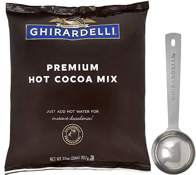 Ghirardelli Chocolate - Premium Hot Cocoa 2 lb pouch with Ghirardelli Stamped Barista Spoon - 684191139642