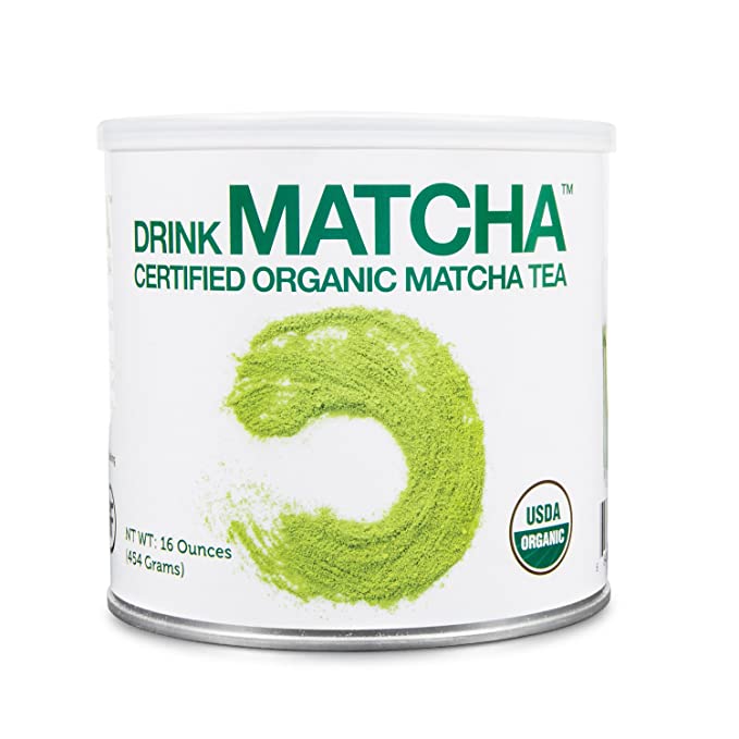  DrinkMatcha Organic Matcha Green Tea Powder 1 LB 100% Pure Matcha by MATCHA DNA | Nothing Added | Perfect for Lattes, Smoothies, Baking (16 Ounce)  - 684191898549