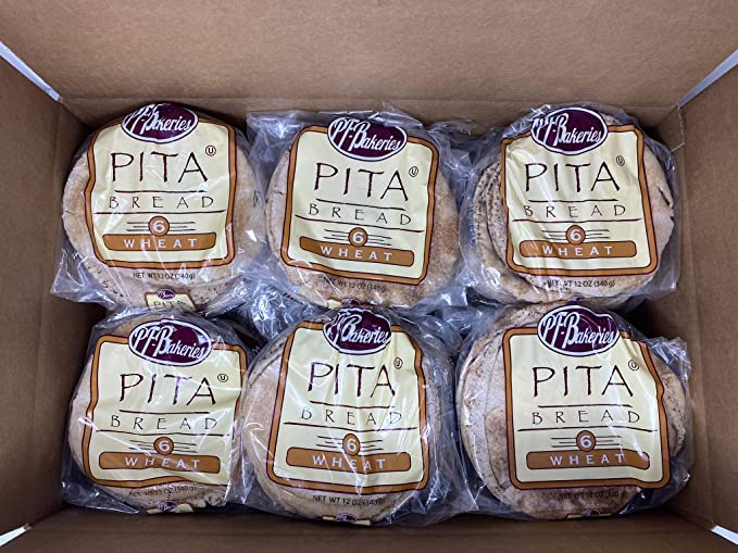  BOX of 18 Bags - Lebanese Style Pita Bread (Wheat)  - 684334932611