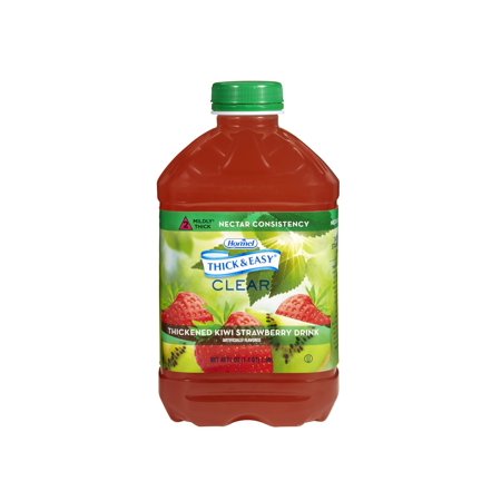 Hormel Food Sales Thickened Beverage Thick & Easy 46 oz. Bottle Kiwi Strawberry Flavor Ready to Use Nectar Consistency Case of 6 - 685456475031