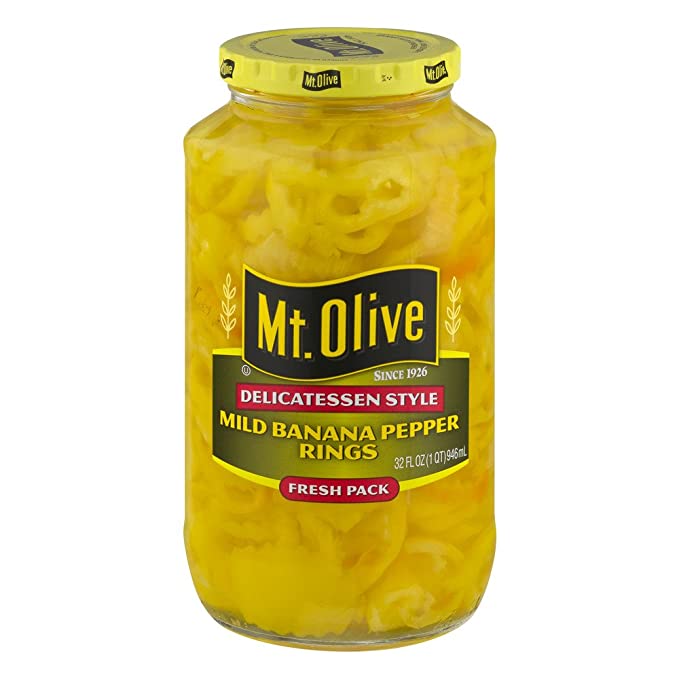 Mt. Olive Delicatessen Style Mild Banana Pepper Rings, 32.0 FL OZ - 685987070040
