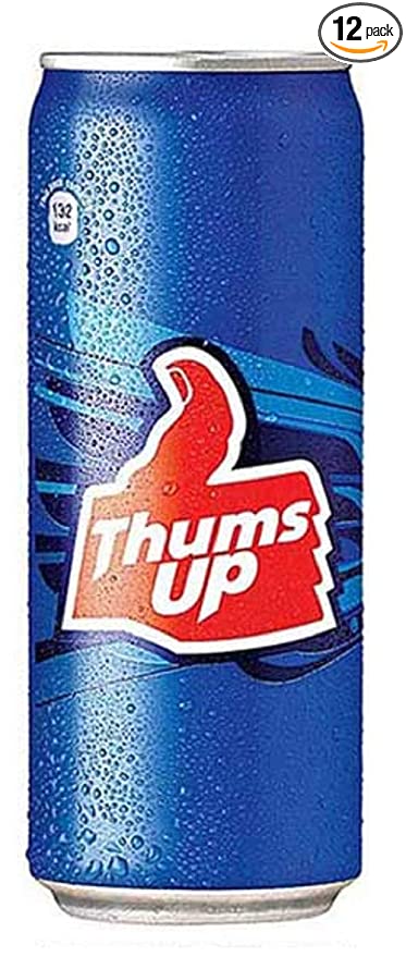  Thums up (Indian Soft Drink Can) 10.14oz (12)  - 686091836157