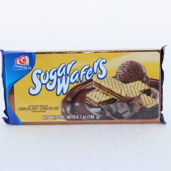 Gamesa Sugarwafer Chocolate Cookie 6.7 Ounce Plastic Bag - 0686700101270