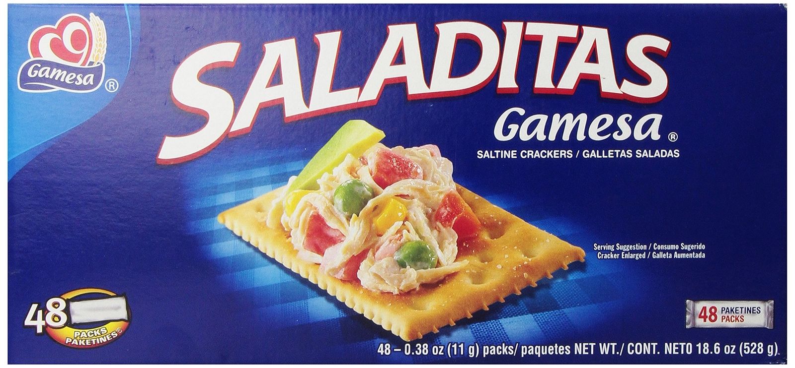 GAMESA: Crackers Saladitas Mini Pack, 18.6 oz - 0686700101485