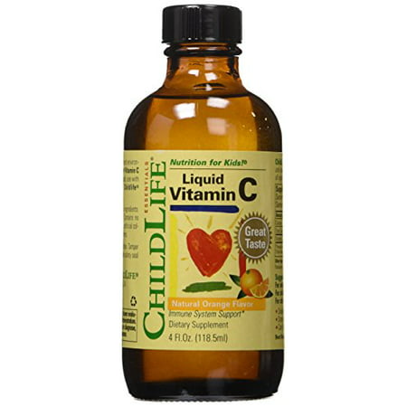 Child Life Liquid Vitamin C, Orange Flavor, Glass Bottle, 4-ounce (6 pck) - 687077644087
