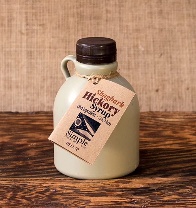 Simple Gourmet Shagbark Hickory Syrup - Breakfast, Desserts, Grilling (16 Fl Oz) - 687077677702