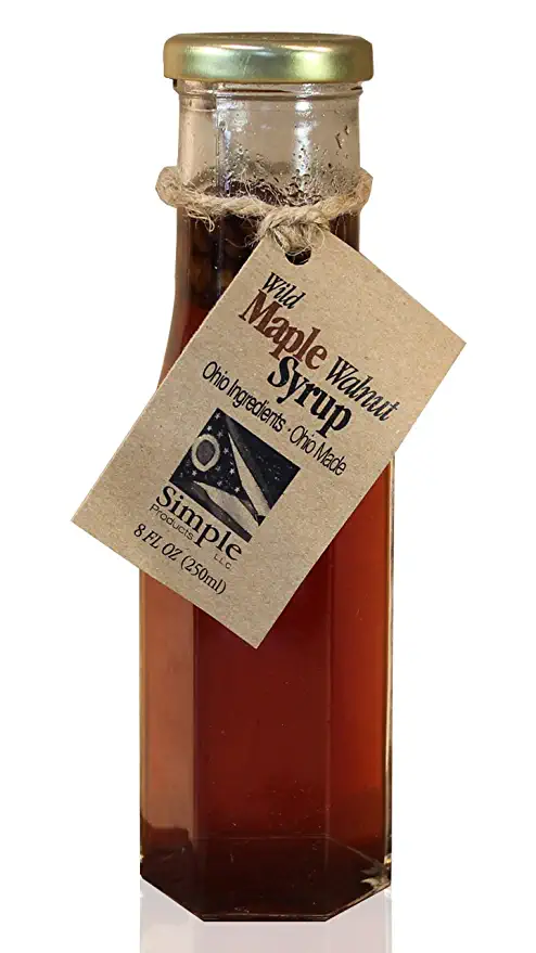 Simple Gourmet Wild Maple Walnut Syrup - Breakfast, Desserts, Rich Flavor - 687077677894